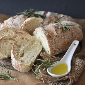 Ciabatta mit Olivenöl